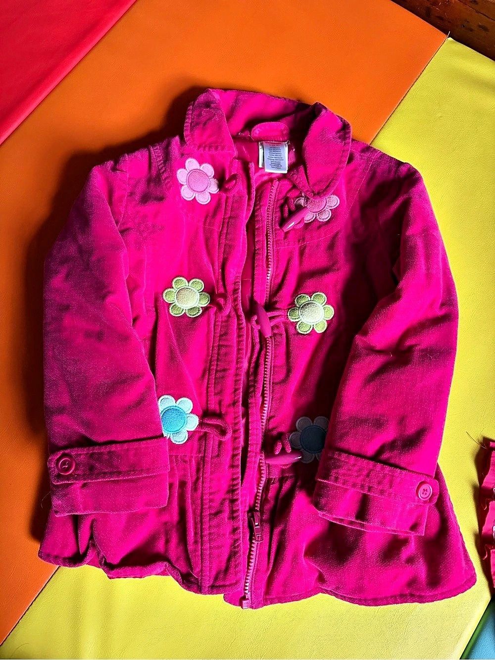 Gymboree Pink  Floral Toggle Jacket
